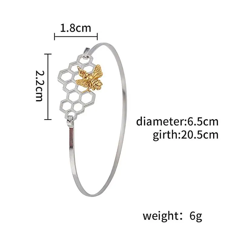 Модные женские Геометрические соты браслет пчела браслет с подвеской ювелирные изделия