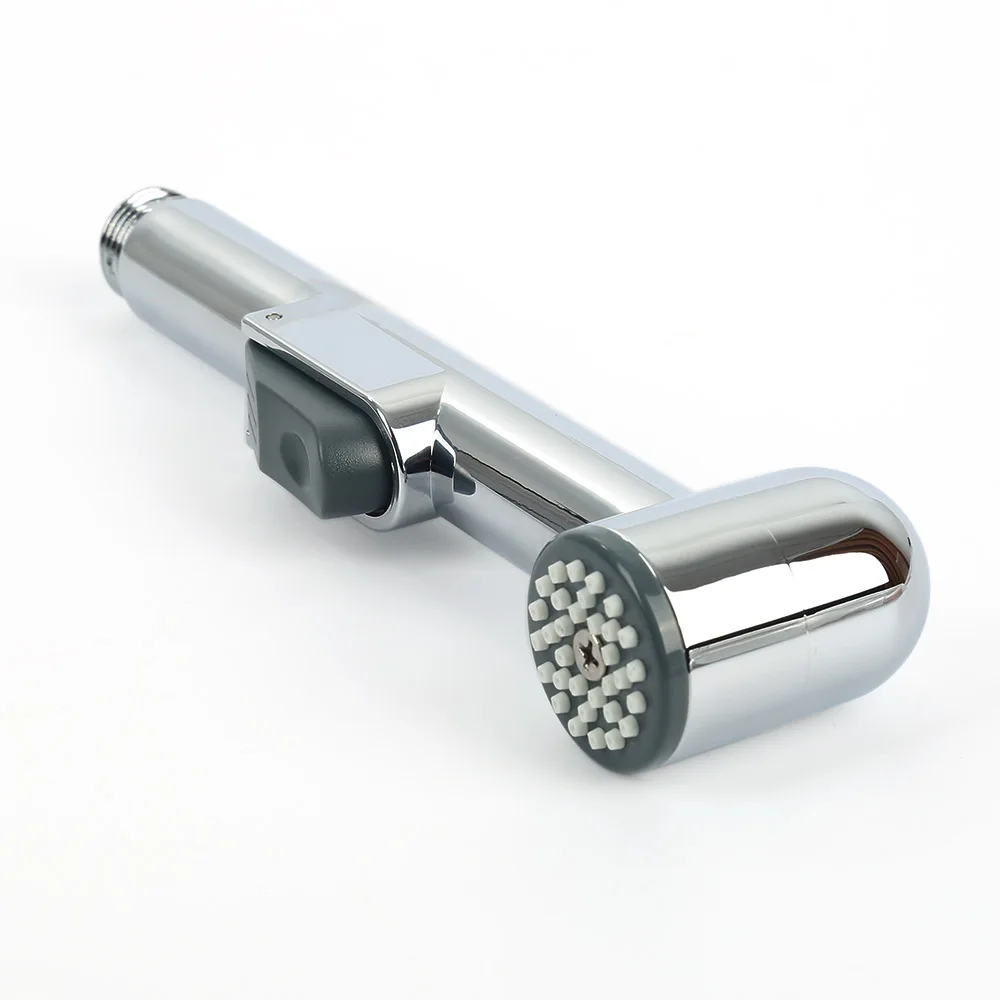 

Chrome ABS Luxury Ultra-Thin Rainfall Shower Head Bathroom Showerhead High Pressure Hand Held Shower Head Toilet Spray Portable