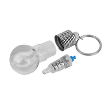 ICOCO Colorful Changing LED Flashlight Light Mini Bulb Lamp Key Chain Ring Keychain Clear Lamp Torch