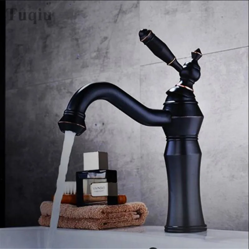 

New arrival high quality cold and hot single handle High ORB bathroom sink faucet basin faucet with 45 cm plumbing hose