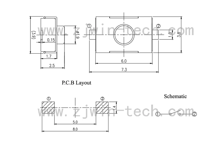 20 шт. 4X6X2,5 мм(3x6 мм) 2Pin SMD пульт дистанционного управления Мгновенный кнопочный переключатель резиновый тактильный переключатель для автомобильной системы ключ кнопка питания