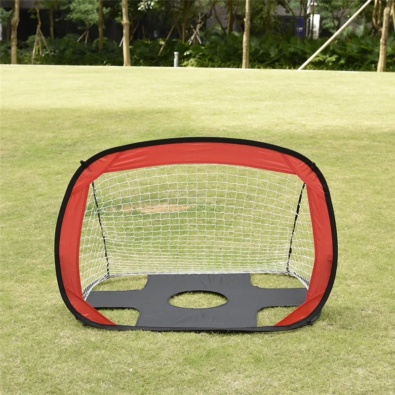 Portable Folding Children Sports Soccer Goals with Soccer Ball and Pump Practice Scrimmage Game Football Gate