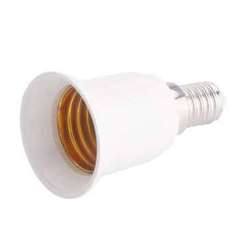 

Durable Lamp Socket Adapter E14 to E27 Plug LED Light Bulb Holder Base Converter