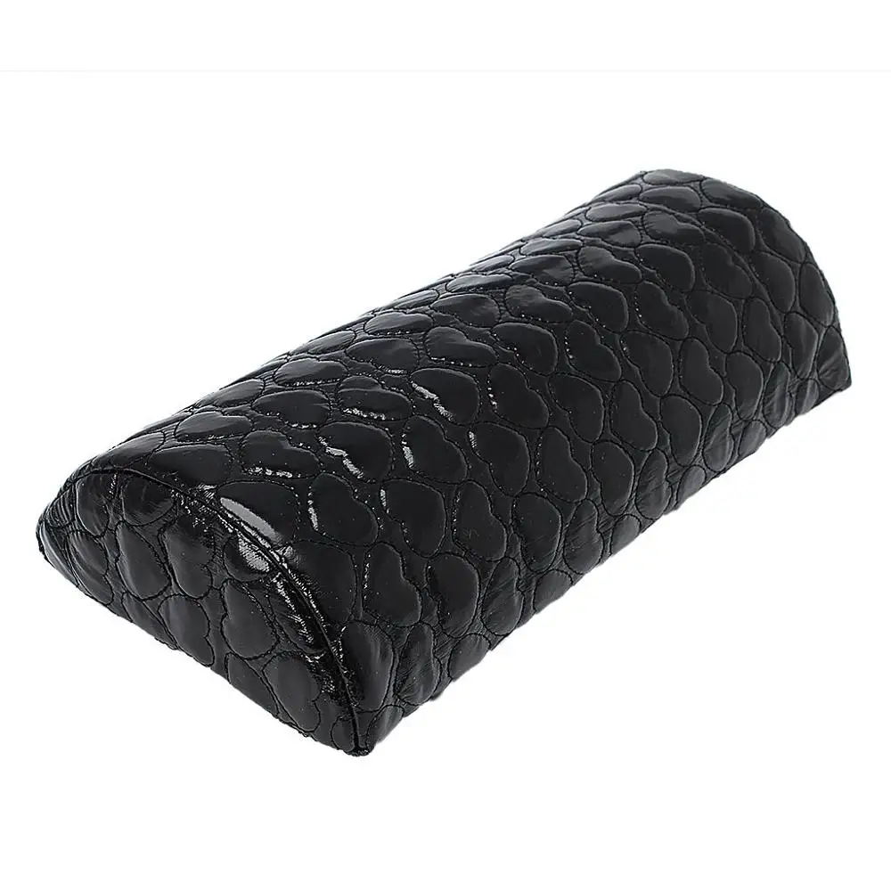 Полукруглая подушка для рук и рук, дизайн ногтей, уход за маникюром - Цвет: Черный
