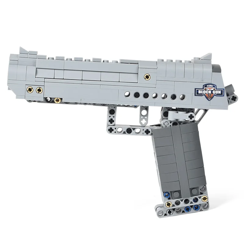 Building Blocks Bricks SWAT Guns Weapon Toy Desert Eagle Model Revolver Airsoft Pistol With Bullet Outdoor Game For Kids Gifts