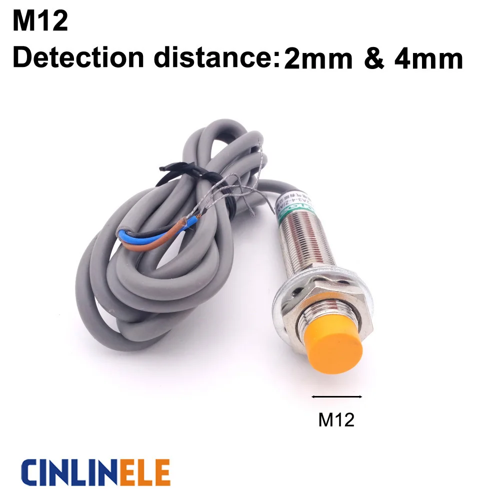 Металлический индукционный датчик M12 2 мм и 4 для индукционного экрана