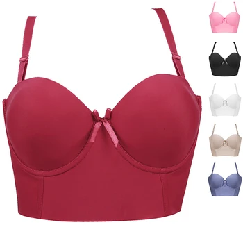 

Sexy Seamless Underwear Bras For Women Push Up Bra Smooth Lingerie Adjustable Straps Bralette Female Brassiere 1/2 Cup