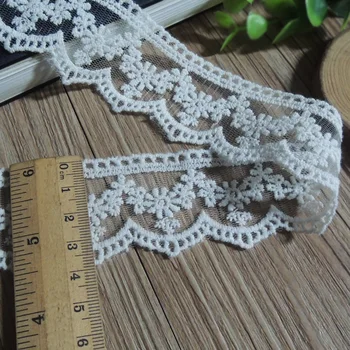 

5 Yards / Fashion New Lace Trimmed Wedding Accessories, Mesh Gauze, Tablecloth Curtain, DIY Width 4cm YS0263