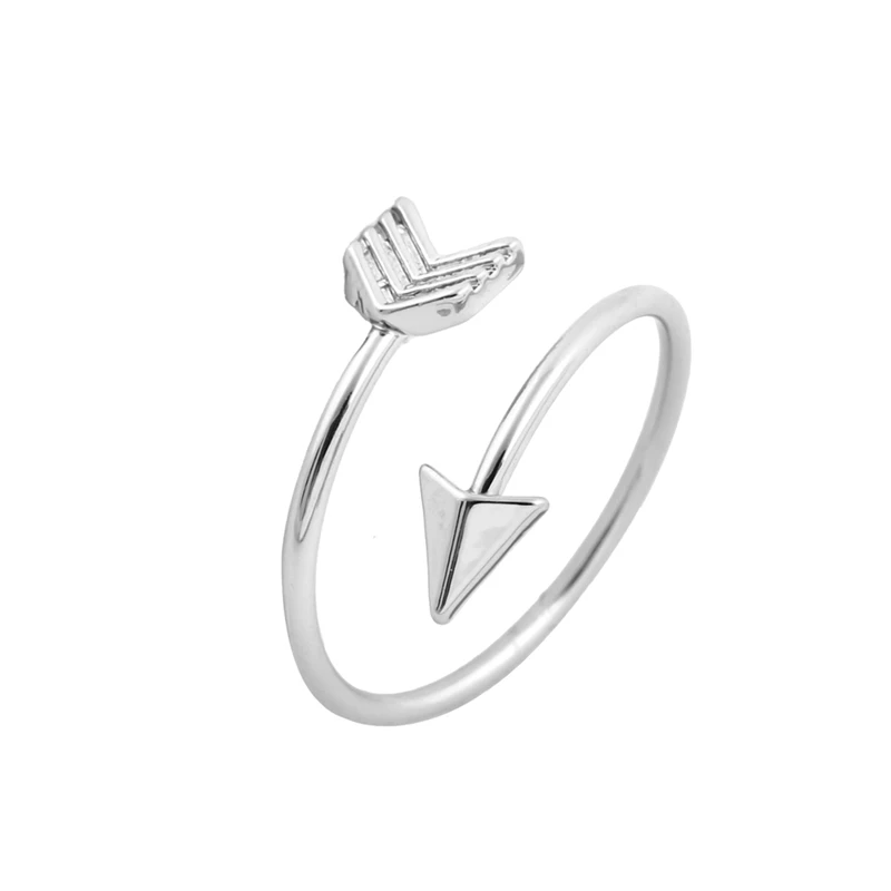 Jisensp New Fashion Trendy Rings Brass Small Arrow Ring Cute Wedding Shiny Rings for Women Gift in Party Hot Sale Finger Rings - Image 3