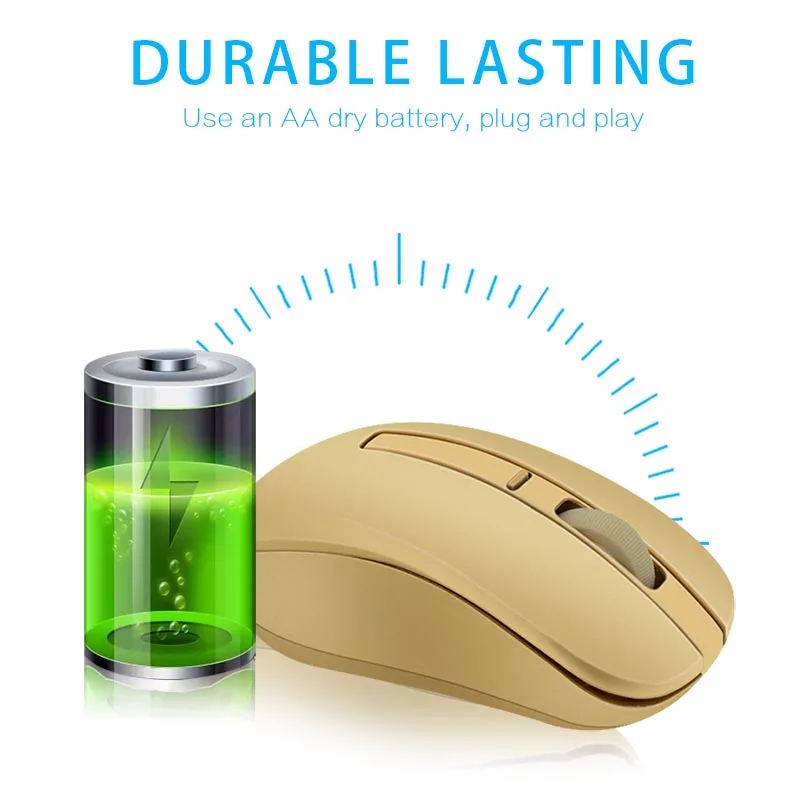

New 2.4GHz Wireless Mobile Mouse With USB Receiver Adjustable DPI Computer Laptop PC Optical Mice EM88