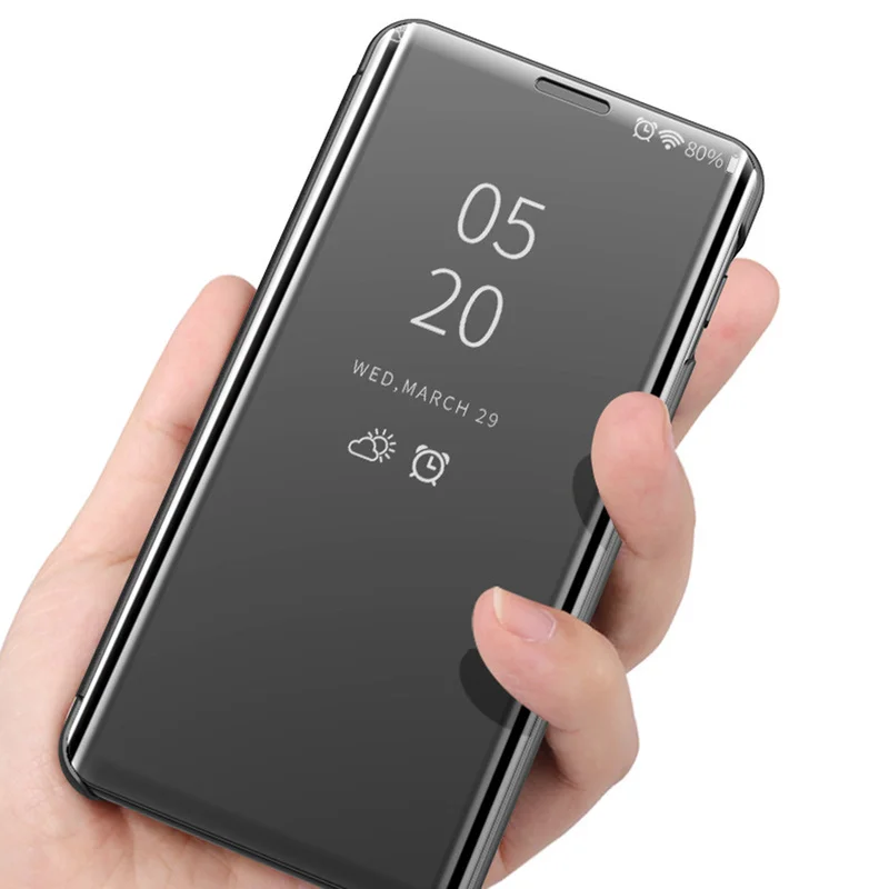 Умный зеркальный флип-чехол для samsung Galaxy S8 S9 Plus S7 чехол s чехол для samsung S10 S10 Plus S10E мобильный чехол для телефона стильный