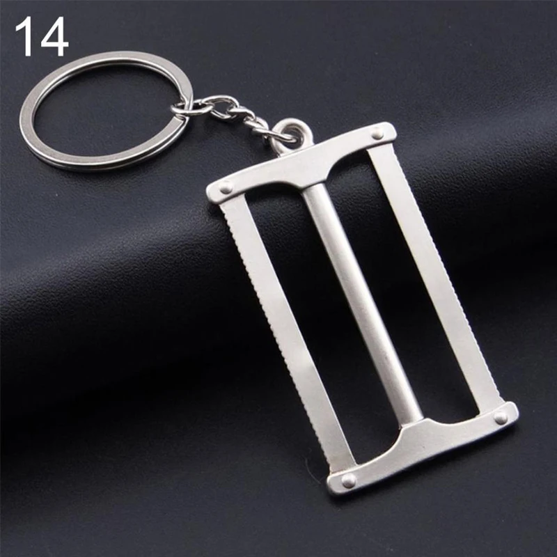 1 Pcs Keychain Multi Tools Key Chain Hex Wrench Vise Hammer Shovel Key Chain Pendant Men Present Party Gift For Boyfriend Father - Color: 14