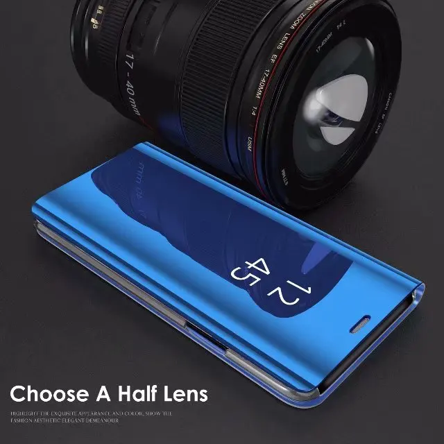 Умный зеркальный флип чехол для Xiaomi Redmi Note 7 5 6 K20 Pro 4X 5A 6A Plus S2 кожаный Mi 9T 9 F1 8 SE A1 A2 Mix