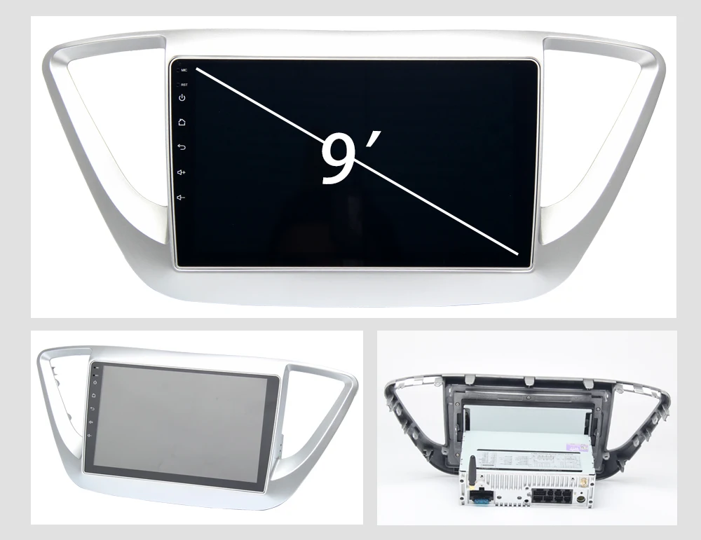 Perfect 9" Android 8.0 Car Multimedia GPS for Hyundai Solaris Verna 2017 2018 Support Steering Wheel Control Radio Audio Video AVI MKV 10