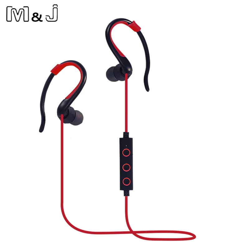 M J Wireless Bluetooth 4 1 Headset Stereo Sport Earphone Studio Music WIth Mic Smart Bass Headphone for iPhone EeubhqJcWn