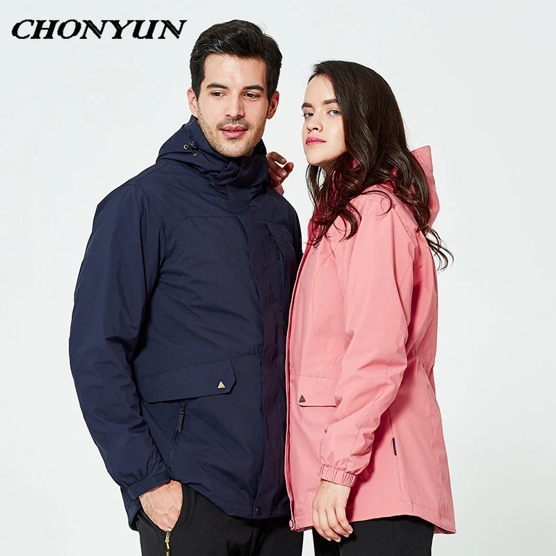 

2018 Men&Women Winter Inner Fleece Waterproof Jacket Outdoor Sports Brand Clothing Camping Hiking Windbreaker Softshell jacket
