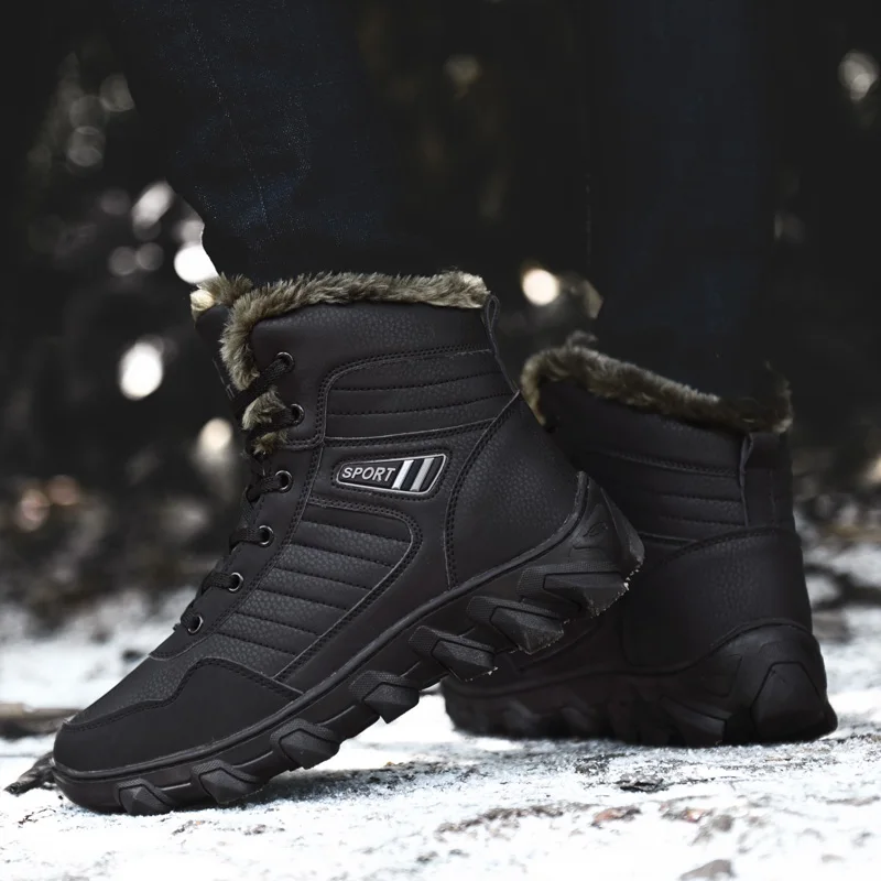 Fotwear/мужские зимние ботинки Мужские уличные противоскользящие Теплая плюшевая