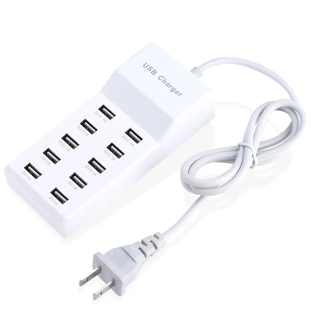 10 Interface USB Charging Station Power Adapter Stylish design with distinctive look. Wall 5V 10A Charger Hub | Мобильные телефоны