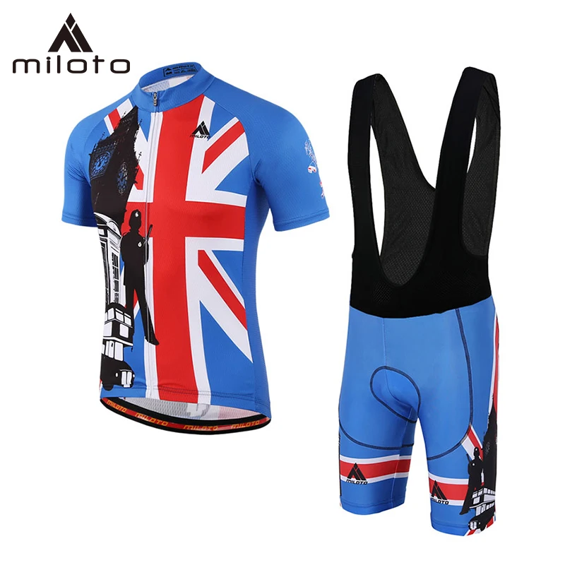 

MILOTO Breathable Cycling Clothes Pro Team Cycling Clothing Short Sleeve MTB Bike Clothing/Quick Dry Ropa Ciclismo Men Cycling