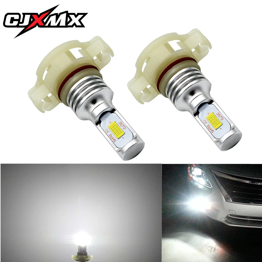 

CJXMX 2Pcs H16(EU) LED Car Fog Light Bulbs 6500K 1600LM Extremely Bright Fog Lights Bulbs 12V Automobile Fog Lamp Driving Bulbs