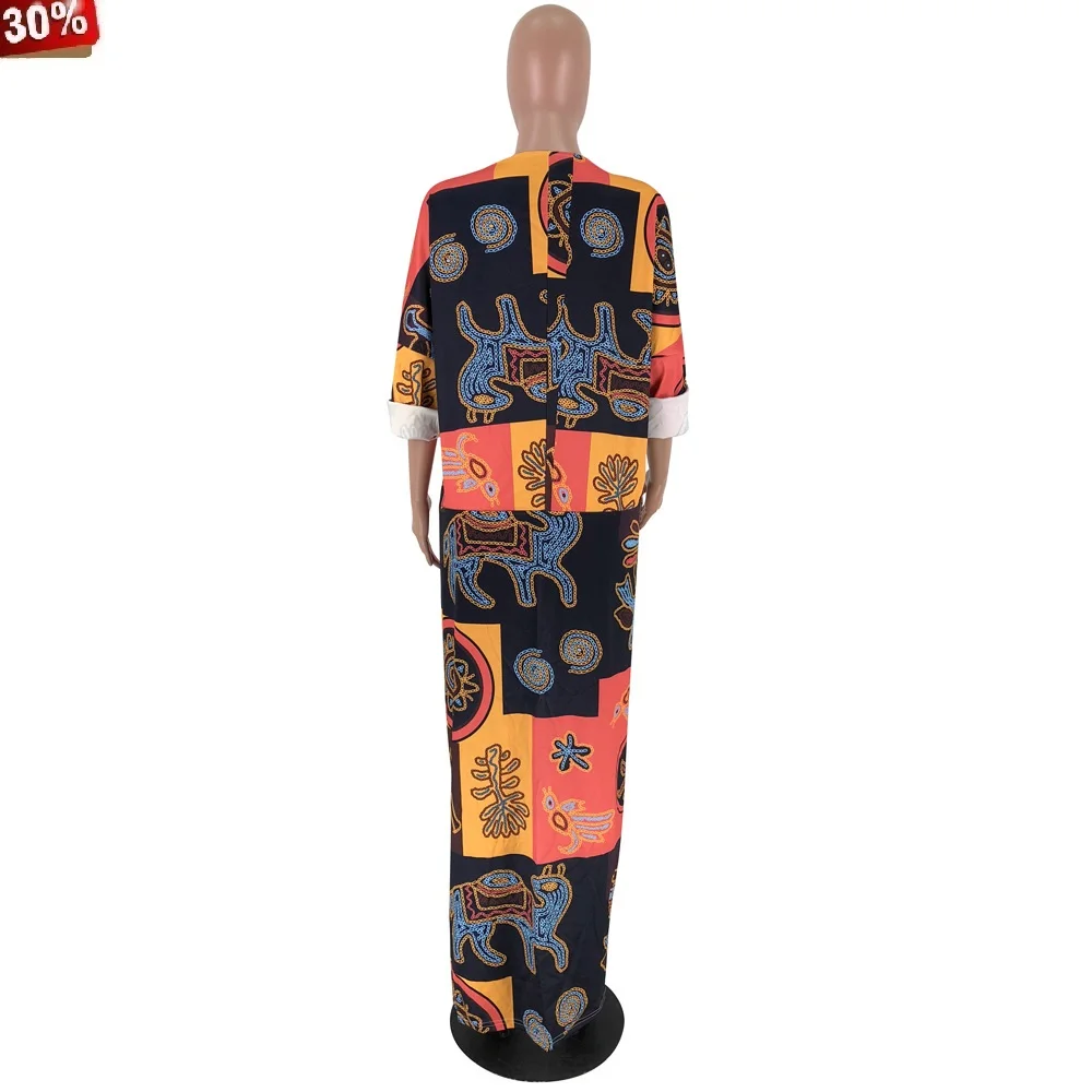 Африканские платья для женщин с цифровой печатью модные с коротким рукавом Дашики с длинным рукавом высокая низкая Irregualar Длинные Блузки Рубашки
