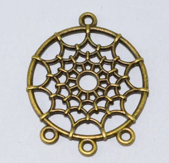 

100pcs Charm Dream Catcher pendants antique silver bronze Handmade children day Jewelry Making earrings bracelet necklace DIY