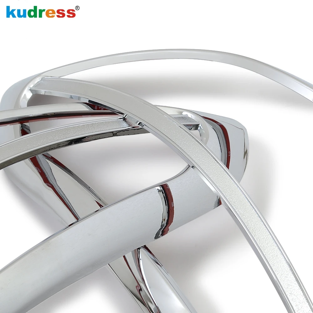2 шт. накладки на переднюю фару для Toyota Highlander 2007 2008 2009 2010|abs chrome|trim coverauto chrome accessories |