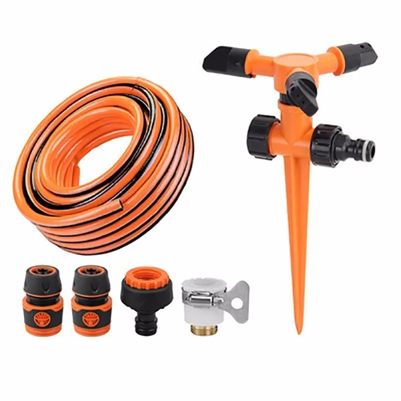 

Automatic 360 Rotating Sprinkler For Garden Lawn Irrigation system Kit 10M Watering Pipe Spray Gardening Cooling Sprinkler