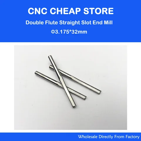 Conjuntos de Madeira Carboneto de Fresa de Topo Dois Duplo Hetero Flauta Milling Cutter Cnc Gravura Bit Router Bits 10 Pcs 3.175*32 mm