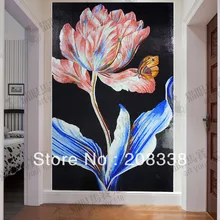 Великолепные Цветы Стекло мозаика современной Книги по искусству настенная