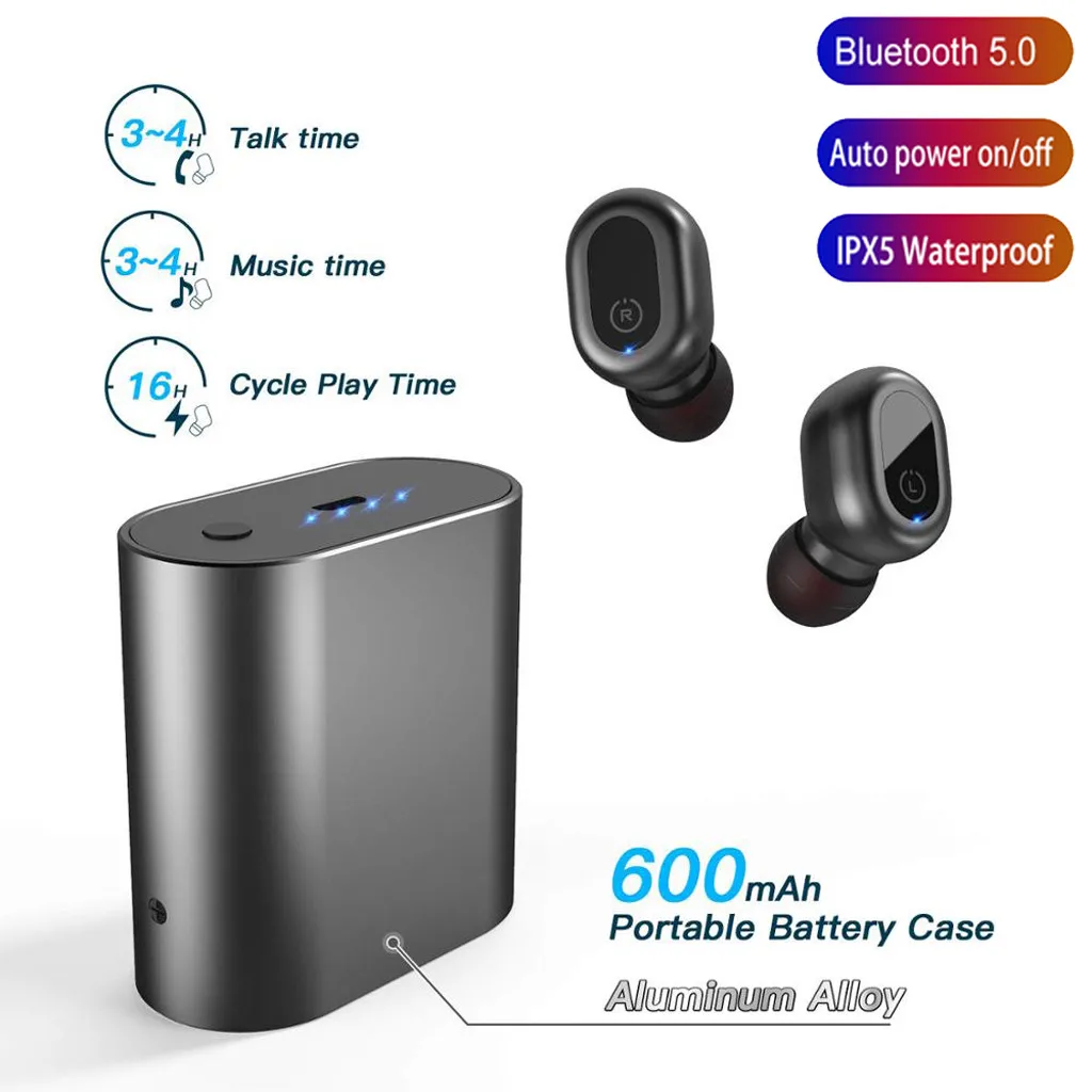 Bluetooth наушники TWS True wireless V5.0 наушники с зарядным чехлом наушники с шумоподавлением L613