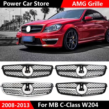 

New style W204 AMG C63 Grille for Mercedes W204 C Class front bumper racing grille C180 C200 C250 C300 fashion look 2008 - 2014