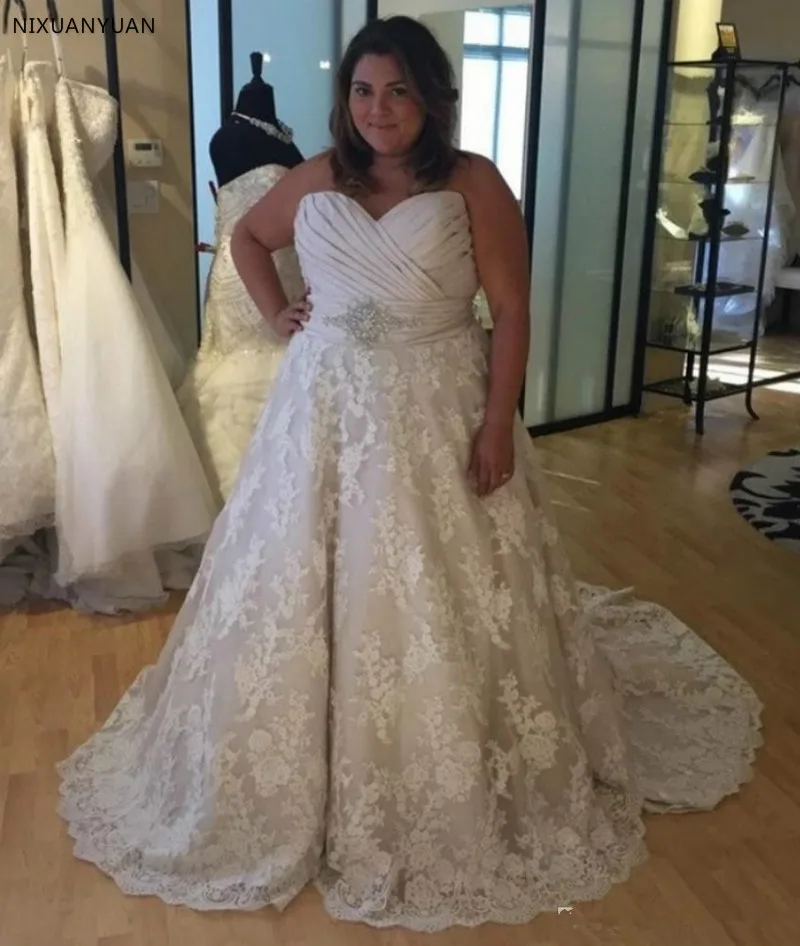 Реальное изображение плюс Размеры Свадебные платья милое под заказ кружевное свадебное платье Vestido De Noiva Princesa