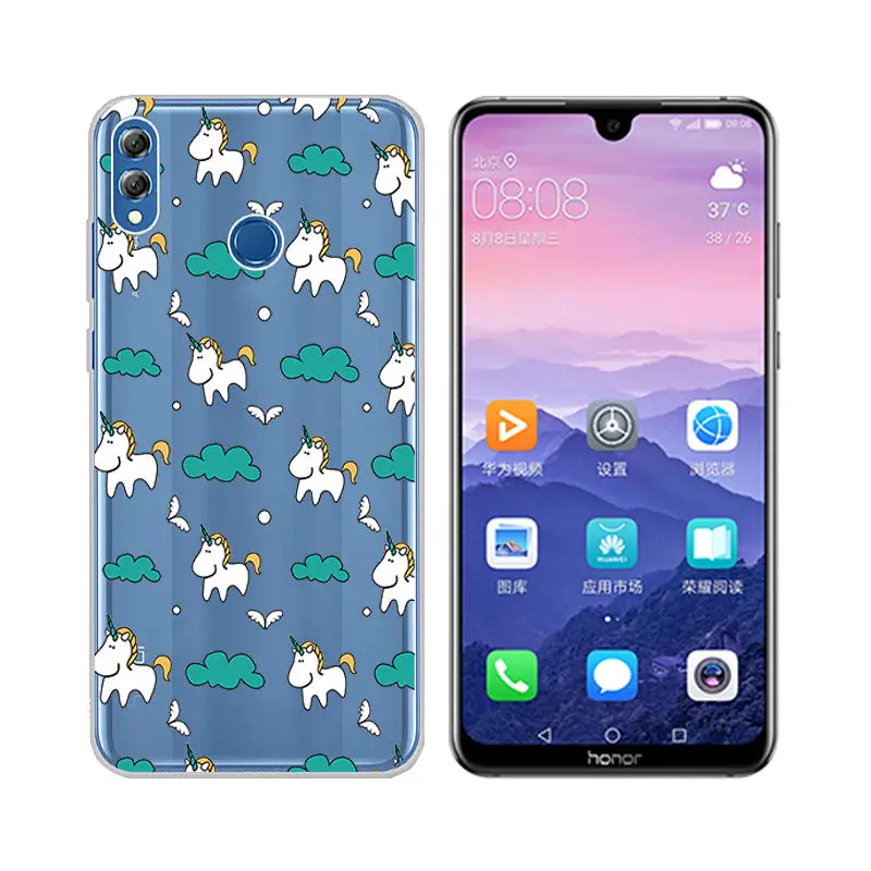 Arvin Silicone Fundas for Huawei Honor 8X Soft TPU Case for Huawei Honor 6X 4X 4A 5X V8 8 5C Painted Cover for Honor 8X Max Case (3)