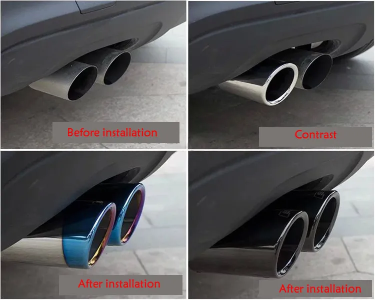 Для 05 16 BMW 325i хвост горло E90 E92 E93 330i изменение выхлопной трубы декоративные собачка