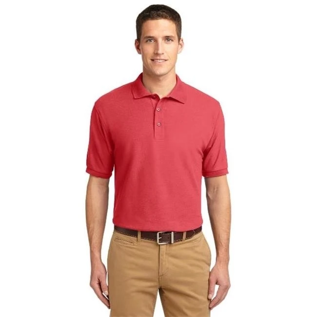 Port Authority K500 Mens Silk Touch Polo T-Shirt Hibiscus - Extra Large