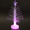 Beautiful Hot Colored Fiber Optic Colorful Slow Flash LED Light-up Fiber Color Mini Christmas Tree with Top Star Battery Powered ► Photo 3/6