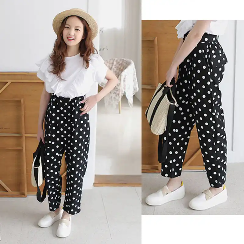 little girl high waisted pants