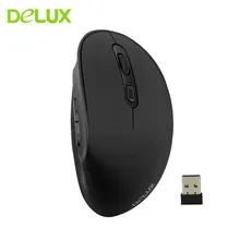 Delux M618SE эргономичная Вертикальная беспроводная мышь 800/1000/1600 dpi для лечения запястья компьютерные мыши с коврик для мыши для ноутбука PC Gamer