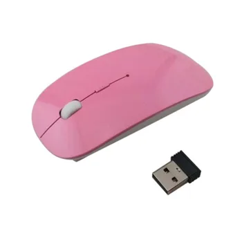 

2.4GHz Wireless Optical Mouse 4 Keys Computer PC Mice USB 2.0 Ergonomically Design Ultra Slim Fashion Mouse