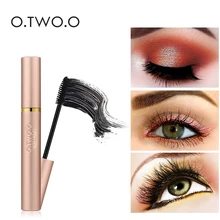 O. TWO. O 4d Тушь для ресниц из шелкового волокна Водостойкая длинная Черная тушь для ресниц Удлиняющая Тушь на Хэллоуин Макияж глаз