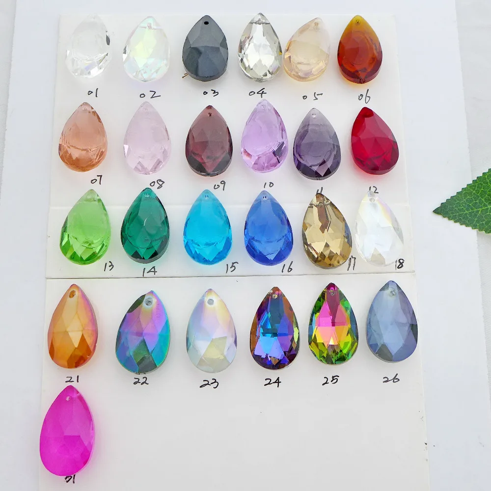

Wholesale 30pcs/lot AAA hot sale new arrival Top Quality 28mm 6106 Crystal almond/pear Pendant Free Shipping