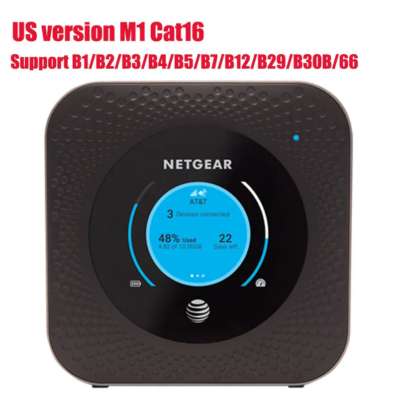 Старый/США Версия M1 Cat16 Nighthawk 4G LTE Мобильная точка доступа MR1100 доступ с wi-fi-роутера Поддержка B1/B2/B3/B4/B5/B7/B12/B29/B3