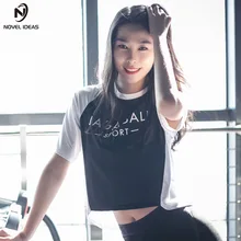 Новые идеи, новая спортивная футболка с сетчатой отделкой, быстросохнущая одежда для фитнеса, Спортивная одежда для бега, дышащие мягкие белые топы Спортивные