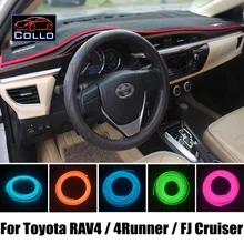 9 М EL Провода Для Toyota RAV4/Авангард/4 Runner/Hilux Surf/FJ Cruiser/Украшение Автомобиля Холодный Свет Романтическую Атмосферу лампы