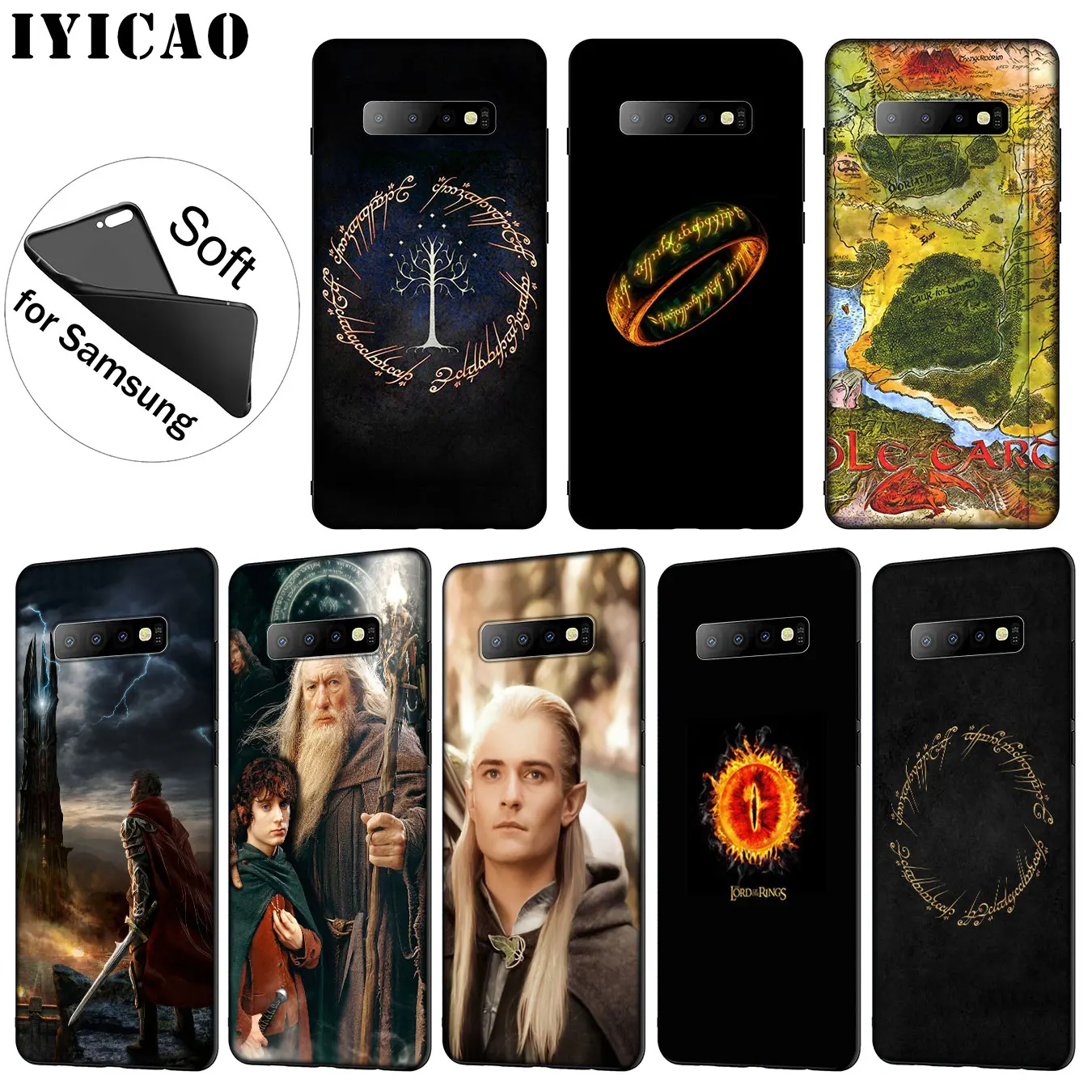 IYICAO The Lord of Rings Hobbit Soft Silicone Phone Case for Samsung Galaxy S20 Ultra S10 Lite S9 S8 Plus S6 S7 Edge S10e Cover |