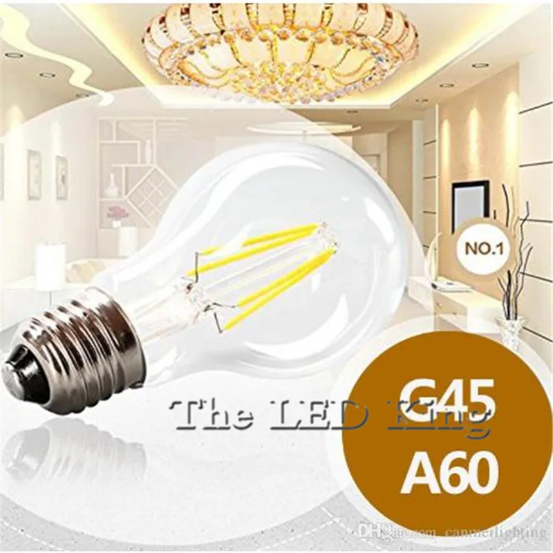 10 шт. светодиодсветильник лампы накаливания E27 E14 6 Вт 18 12 110 В 220 G45|edison led bulb|led bulbedison