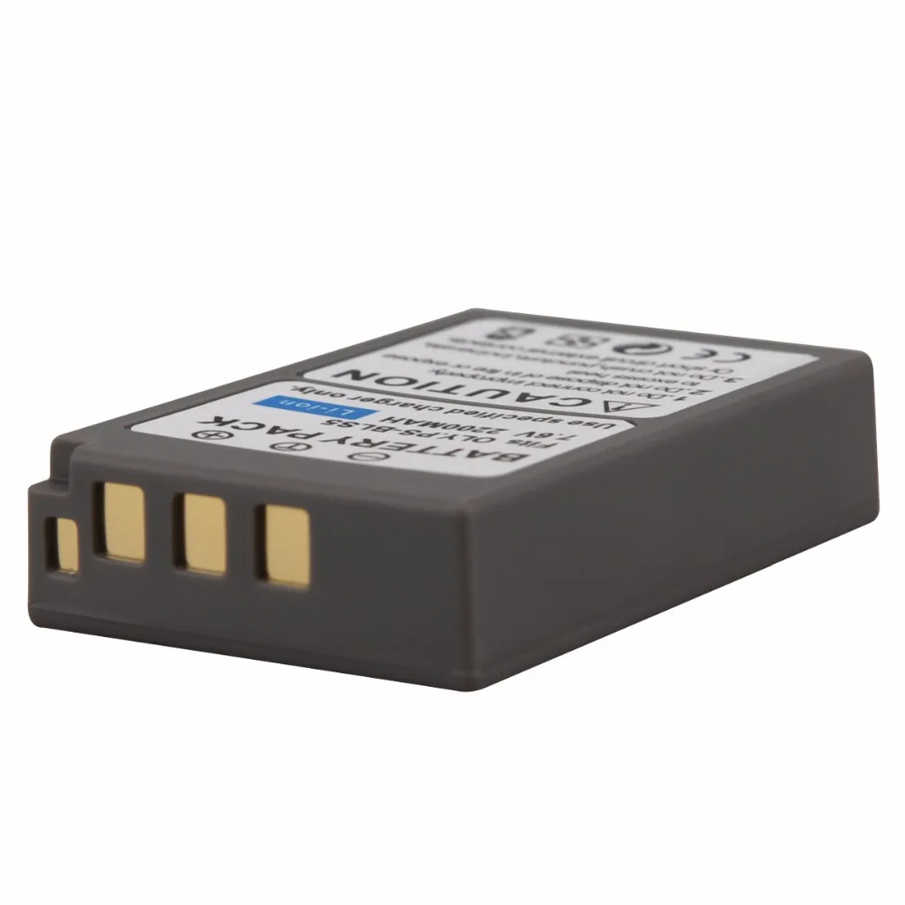2200mAh PS-BLS5 BLS-5 BLS5 Battery Pack for Olympus OLY. E400 E410 E420 E450 E600 E620 E-P1 E-P2 E-P3 E-PL1 E-PL2 E-PL3 E-PM1