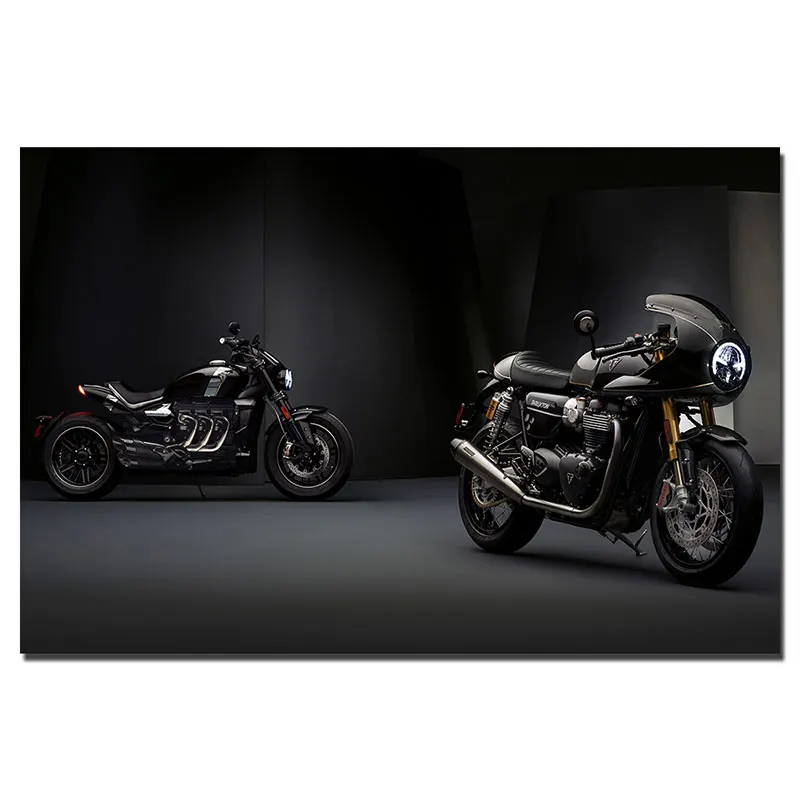 Triumph Thruxton TFC супермотоцикл Wall Art Плакаты тканевые с принтом для декора дома живопись - Цвет: 1