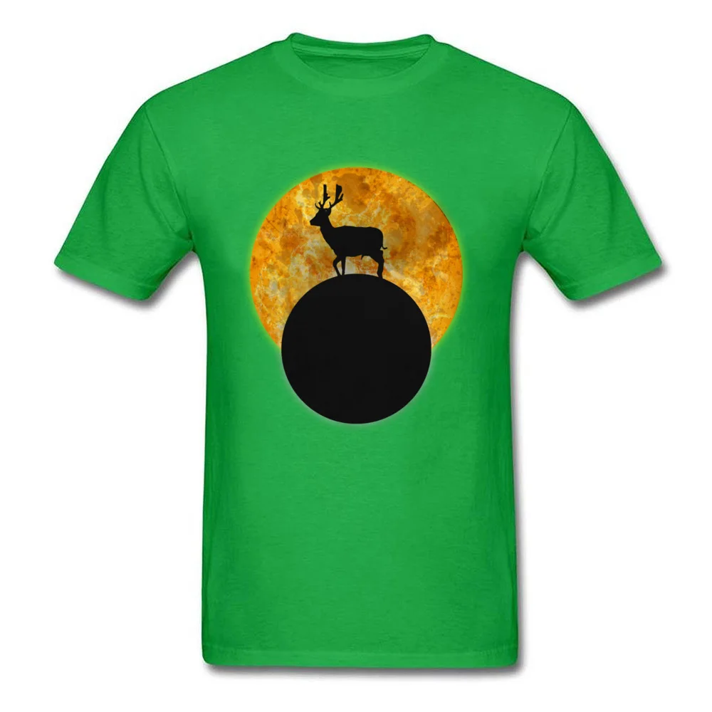 Deer Walking On The Moon_green